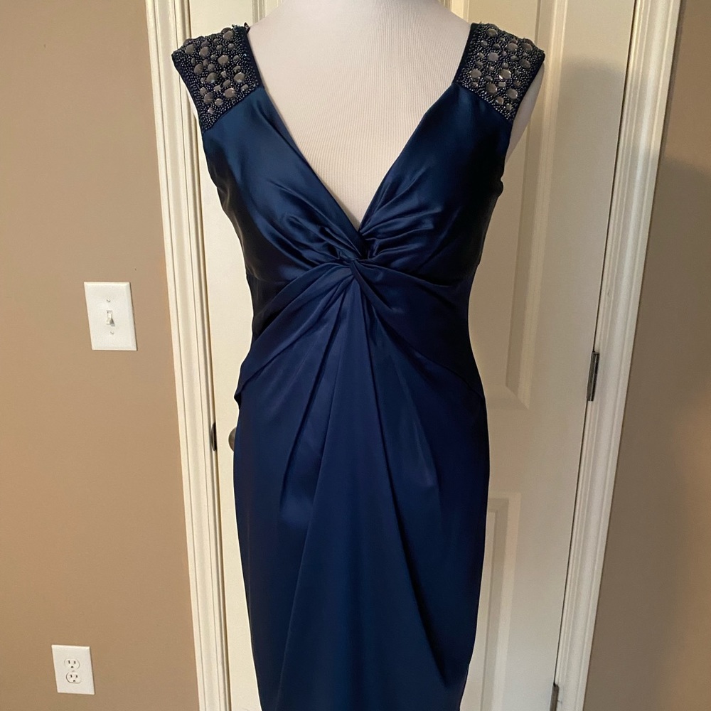 Maggy London twist front cocktail dress